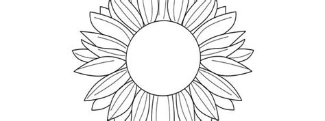 Sunflower Template Large Sunflower Template Sunflower Coloring