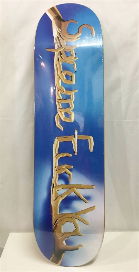 Supreme シュプリーム FUCK YOU skateboard BLUE ブルー スケボー デッキ その他 売買されたオークション情報yahooの商品情報をアーカイブ公開