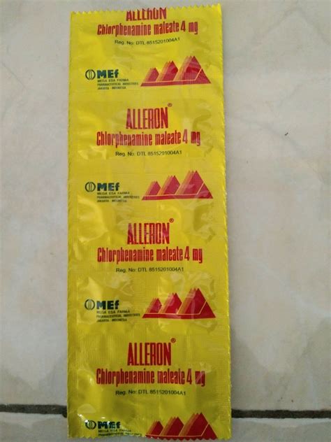 Aleron Obat Alergi Gatal2 Biduran Kaligata Lazada Indonesia