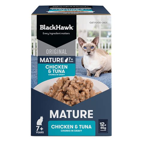 Wet Cat Food | Mature Chicken & Tuna | Black Hawk - Black Hawk