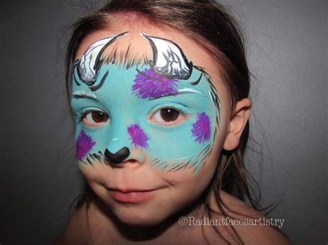 Sully Face Paint Monster Inc Disney Face Painting Face Painting