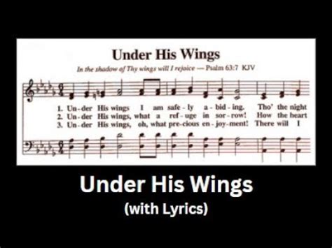 Under His Wings Hymn With Lyrics YouTube