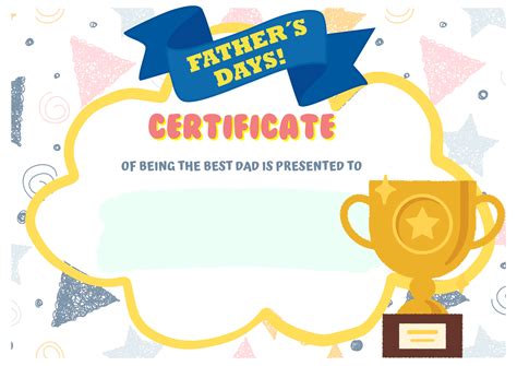 Best Dad Certificate Free Printable | Plan Your Year Easily!