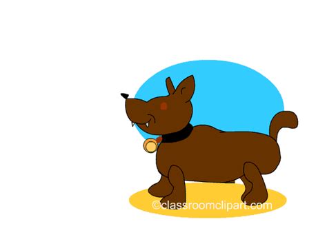 Animals Animated Clipart: barking_dog_912cc