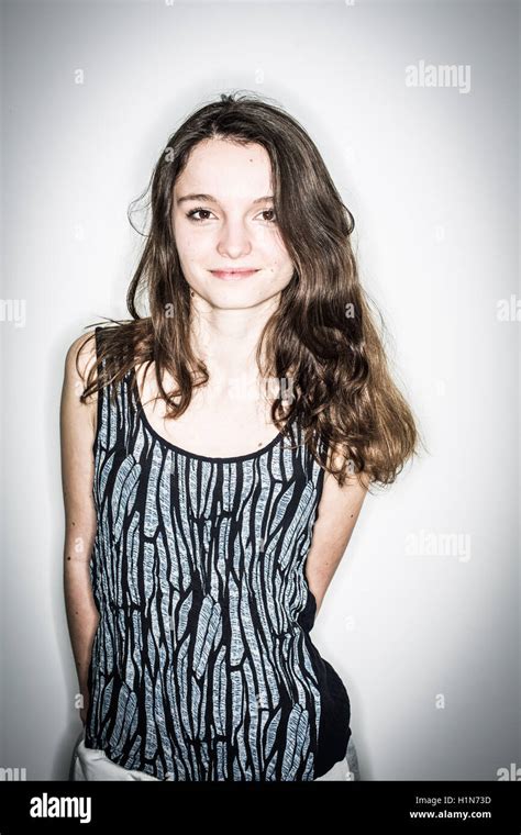 Portrait of a teenage girl Stock Photo - Alamy