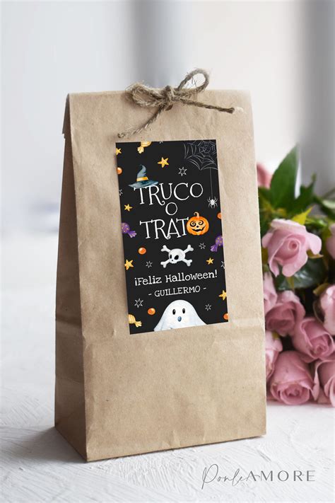 🎃 Etiquetas De Halloween Para Imprimir Truco O Trato 🎃 Ponle Amore