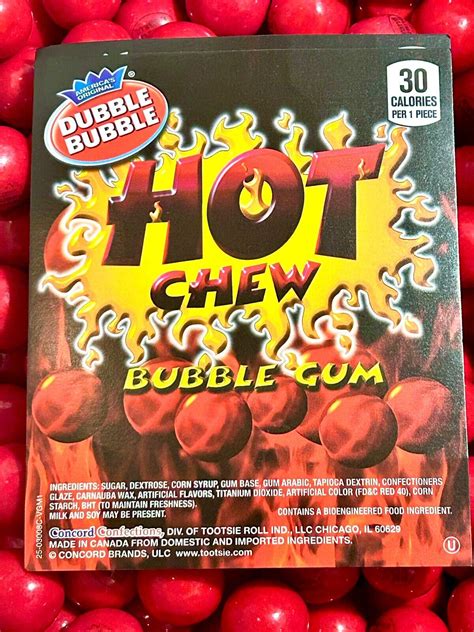 Dubble Bubble Hot Cinnamon Chews Gumballs One Inch Bulk Gum Lb Lb Lb Lb Ebay