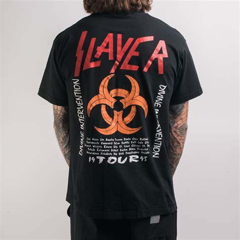 Vintage 1995 Slayer/Biohazard Devine Intervention Tour T-Shirt – Mills