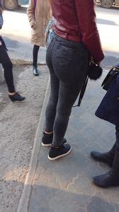 SexyCandidGirls Top Post Hot Big Booty And Sexy Legs In Black Tight Jeans City Street Candid