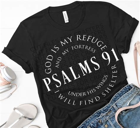 Psalm 91 Svg God Is My Refuge Christian Svg Etsy