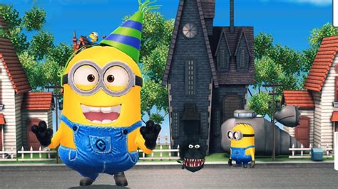 Despicable Me 2 Minion Rush Partier Plays Soccer Flys On Kite