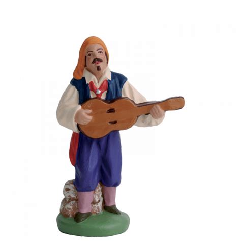 Santon Gitan à la guitare 7CM de provence Santons Escoffier