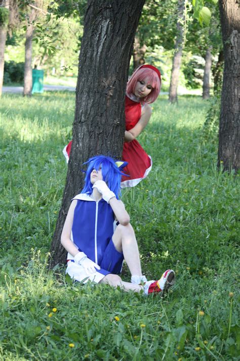 Sonic and Amy cosplay by ShadDarkov on DeviantArt