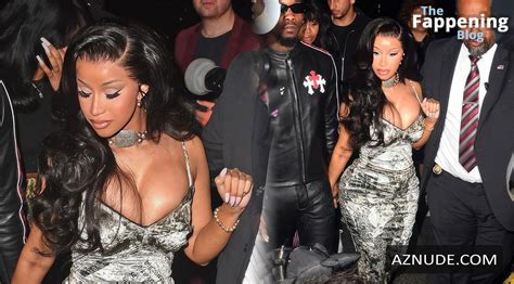 Cardi B Offset S Sexy Nude Night Out At The Box For Met Gala Party Aznude