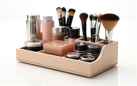 Premium Photo Stylish Compartmentalized Makeup Holder