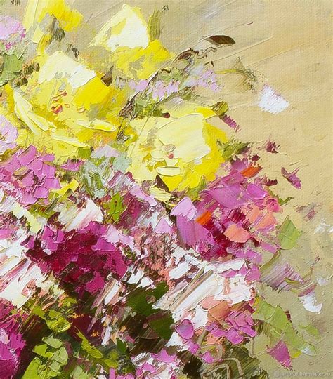 Картина Букет роз в вазе, масло, холст 50 х 40см в интернет-магазине на ...