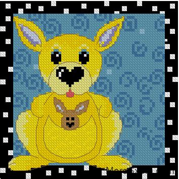 Кенгуру с кенгуренком | МореСхем