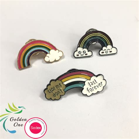 Manufacturer Custom Logo Metal Soft Enamel Lapel Pins Fitted Hats