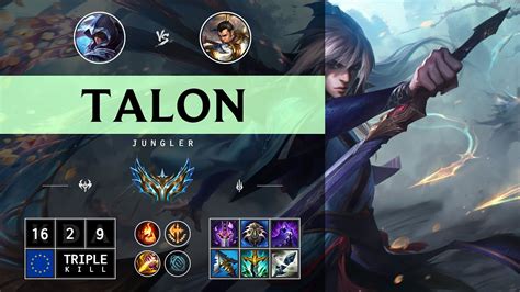 Talon Jungle Vs Xin Zhao EUW Challenger Patch 14 13 YouTube