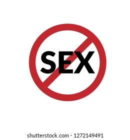Stop Sex Icon Vector Linear Style Stock Vector Royalty Free
