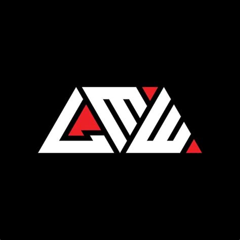 Lmw Diseño De Logotipo De Letra Triangular Con Forma De Triángulo Lmw