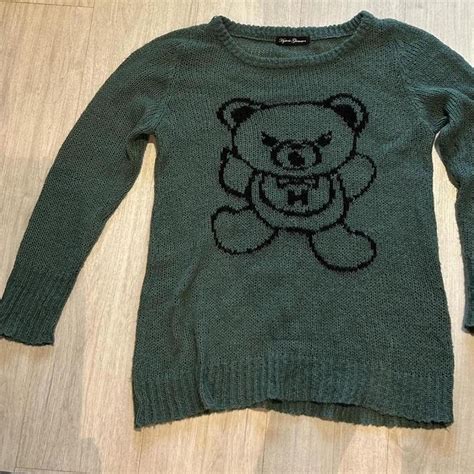 Hysteric Glamour Bear Knit Green Repop Size Depop