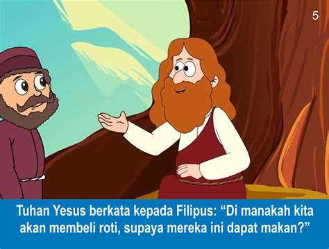 Komik Alkitab Anak Tuhan Yesus Memberi Makan 5000 Orang