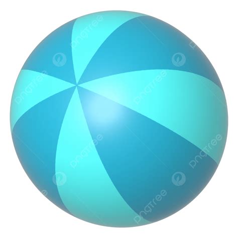 Cor Azul Da Bola De Praia 3d Vetor PNG Bola Azul Bola De Praia