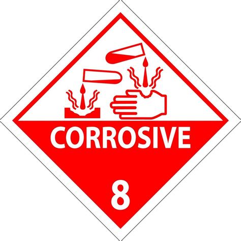 Label Corrosive Sign On White Background 25731580 Vector Art at Vecteezy