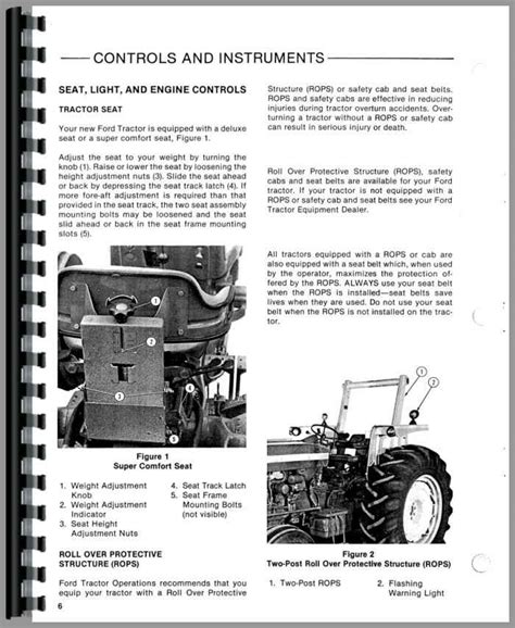 Ford 5610 Tractor Operators Manual