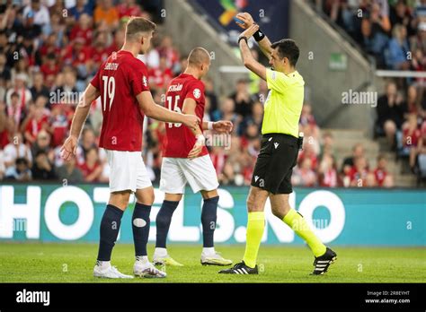 Oslo Norway 20th June 2023 Referee Aleksandar Stavrev Seen During