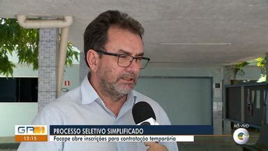 Grtv Edi O Facape Realiza Sele O Para Professores Psicopedagogo