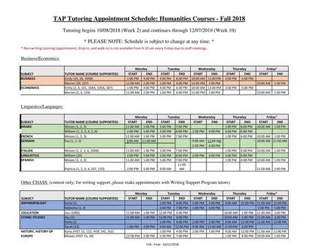 Free Printable Appointment Schedule Templates Excel Word PDF