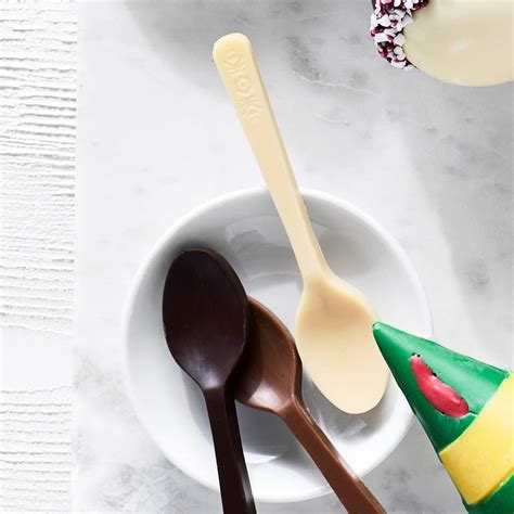 Chocolate Spoons - Dark Chocolate, Milk Chocolate, and White Chocolate