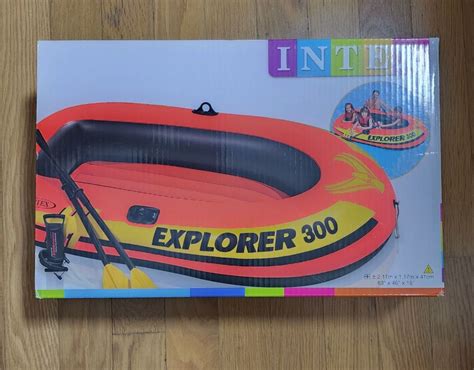 Intex Explorer 300 Boat Set, Sports Equipment, Sports & Games, Water ...