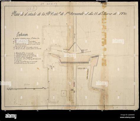 Plan Of The State Of The Rl Bat Of Sn Fernando On March