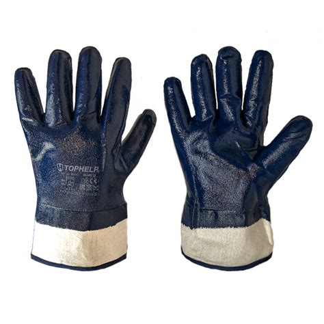 Перчатки нитриловые полный облив манжет крага (TOPHELP) купить оптом от ...