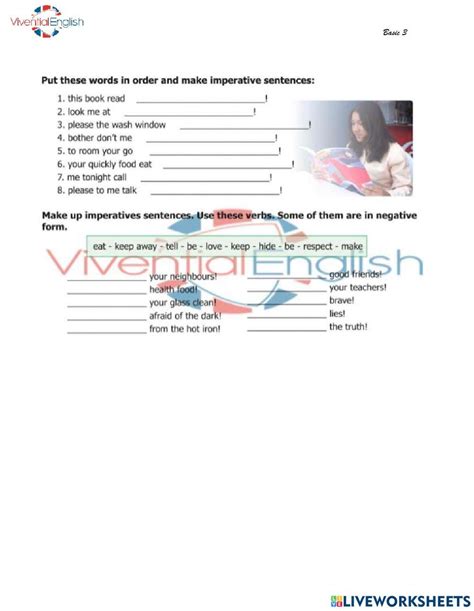 El Imperativo Worksheet Live Worksheets