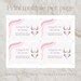 Retro Lingerie Size Card Insert For Bachelorette Party Bride S
