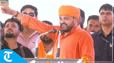 Wfi Chief And Bjp Mp Brij Bhushan Addresses Rally In Ups Gonda Counts