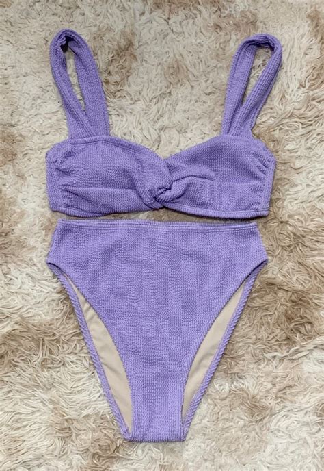 Nudeswim 2 Pc Highwaisted Bikini Women S Fashion Swimwear Bikinis Swimsuits On Carousell