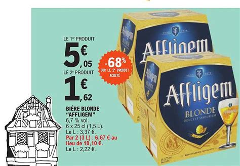 Promo Bi Re Blonde Affligem Chez E Leclerc Icatalogue Fr