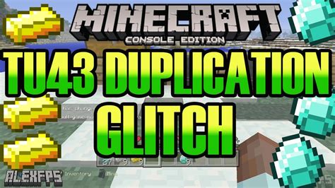 Minecraft Console TU43 Duplication Glitch GET UNLIMITED DIAMONDS IN