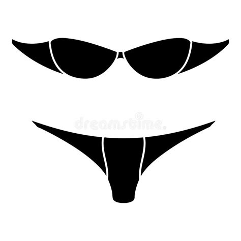 Vector Del Icono Del Bikini Aislado En El Fondo Blanco Concepto Del