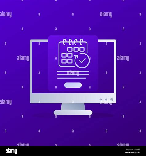 Subscription Automatic Monthly Payments Design Stock Vector Image