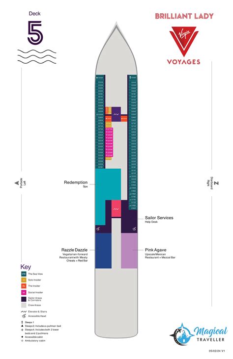 Brilliant Lady Deck Plan: A Comprehensive Deck-by-Deck Tour | Magical