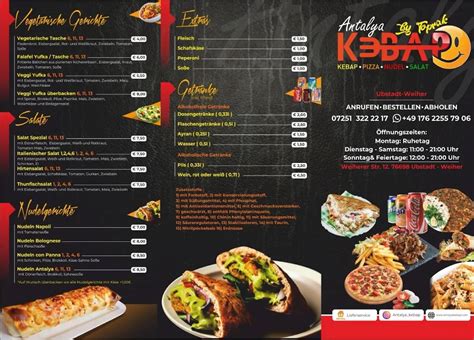 Speisekarte Von Royal Pizza Kebap Ubstadt Weiher