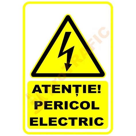 Indicator De Securitate De Avertizare Atentie Pericol Electric Tel