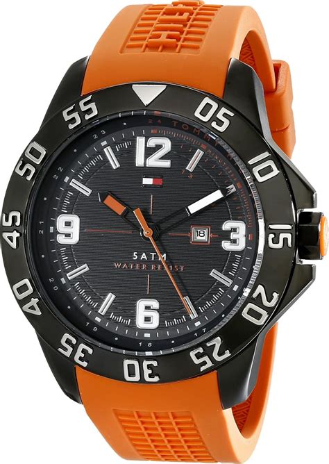 Tommy Hilfiger Reloj Para Hombres Correa De Goma Color