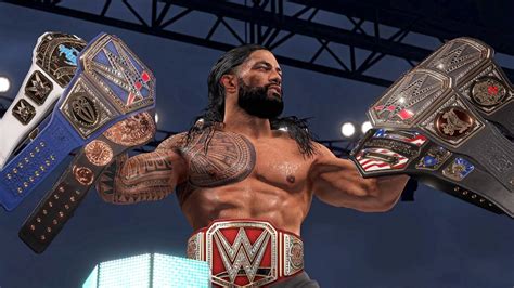 All Roman Reigns Championships Wins In Wwe Wwe 2k22 Youtube